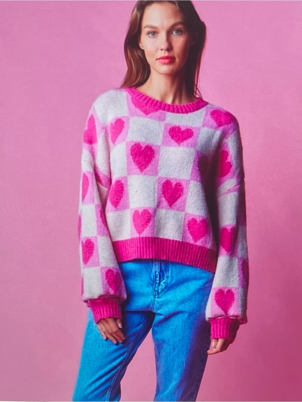 Rareraw Knit Heart Sweater